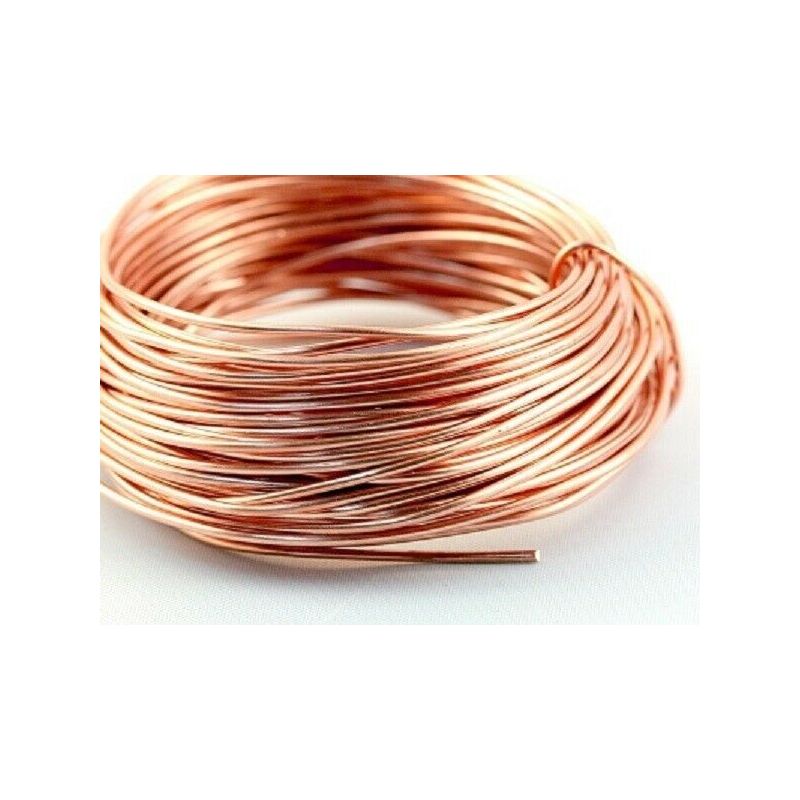 Koppartråd tom Ø0,1-5mm utan lack obelagd Cu 99 hantverkstråd 2-750 meter Koppartråd tom Ø0,1-5mm utan lack obelagd Cu 99 hantverkstråd 2-750 meter