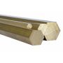 Mässing sexkantig Ø5mm-40mm 6 kant 2.0401 CuZn33Pb3 Ms58 massivt material Evek GmbH - 2