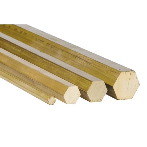 Mässing sexkant Ø5mm-40mm 6 kant 2.0401 CuZn33Pb3 Ms58 helmaterial Evek GmbH - 1