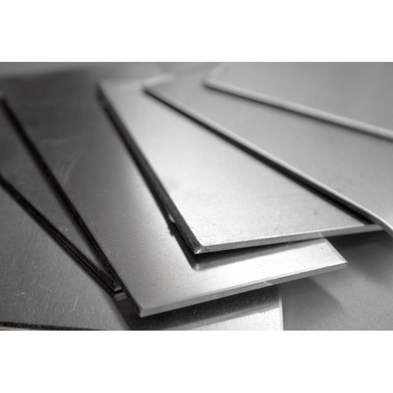 Nickel 200 plåt 0,5–3 mm 2.4060 plattor Alloy 200 Ni 99,0% tillklippt efter mått 100–1000 mm Evek GmbH - 1