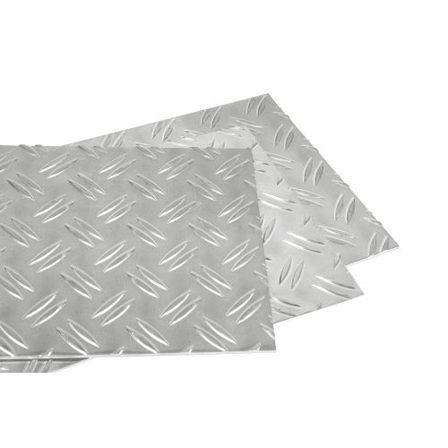 Alu räffelplåt 1,5/2 mm - 5/6,5 mm valbar Alu räffelplåt dubbelplåt aluminiumplåt finplåt