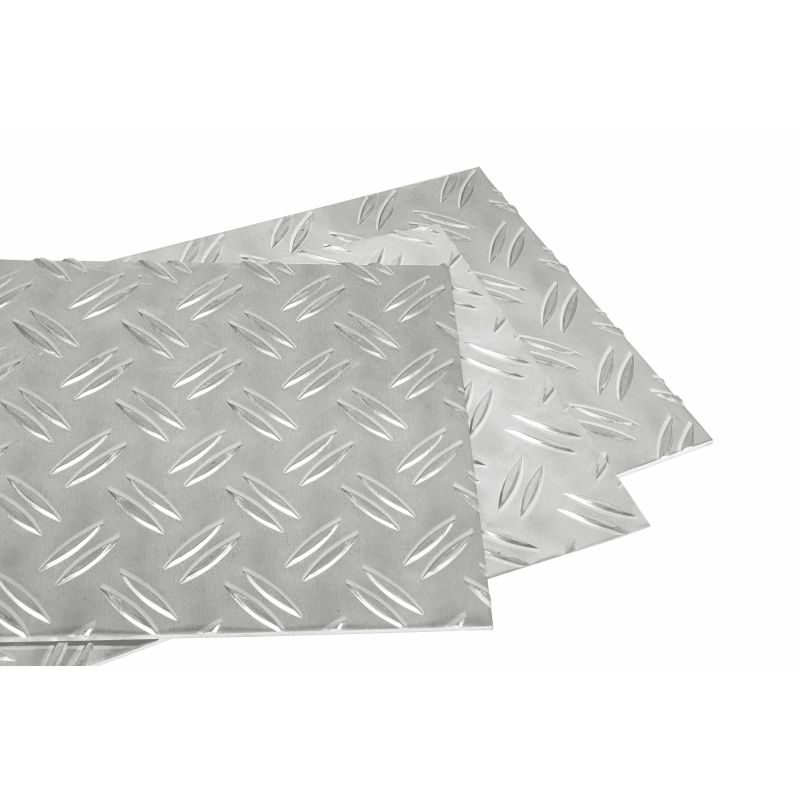 Alu räffelplåt 1,5/2 mm - 5/6,5 mm valbar Alu räffelplåt dubbelplåt aluminiumplåt finplåt