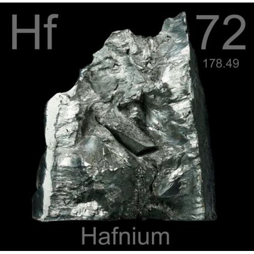 Hafnium renhet 99,9 % metallren element 72 bar 5gr-5kg Hf