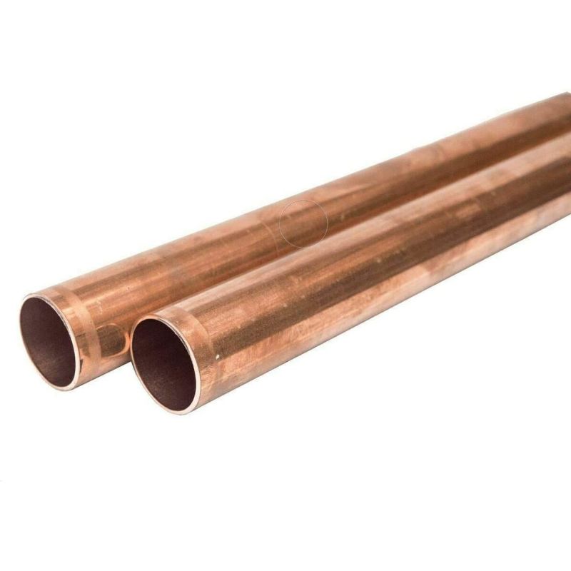 Kopparrör 3x0,5 mm–54x1,5 mm stång 2,0090 Aisi C11000 Uppvärmning Dricksvatten 0,1–2 meter, koppar