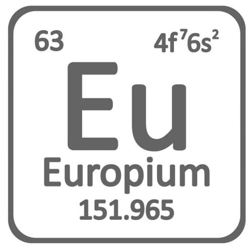 Europiummetall 99,99% rent metall Eu 63 grundämne sällsynta metaller