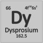 Dysprosium Dy rein 99,9% Sällsynta jordartsmetaller 66