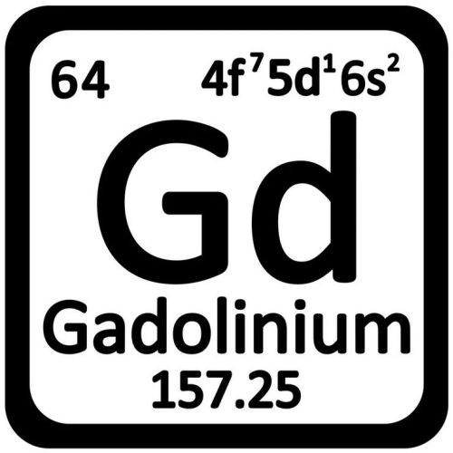 Gadolinium metallelement 64 Gd bitar 99,95% sällsynt metall
