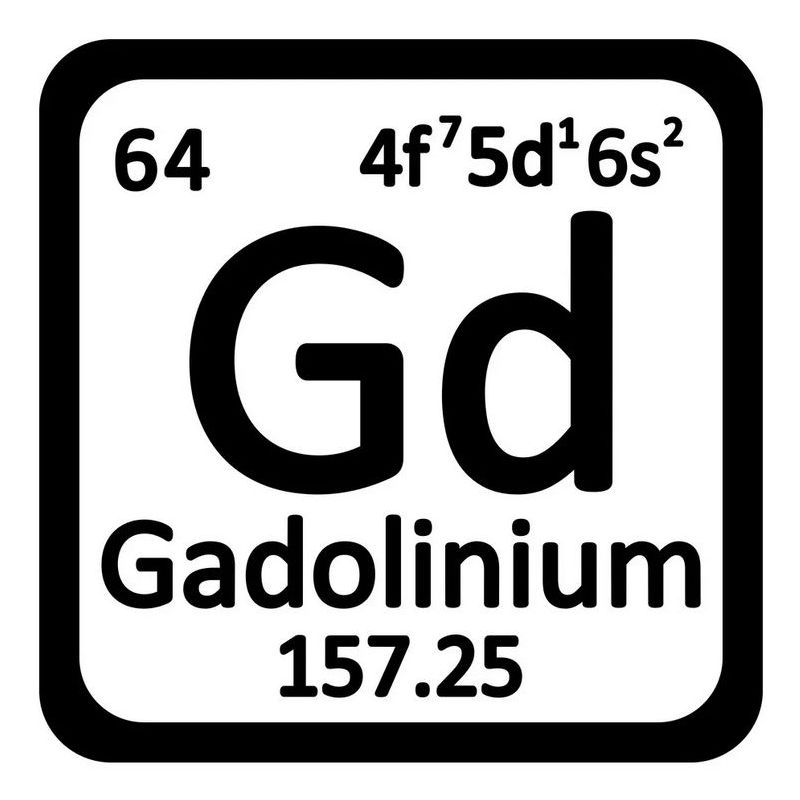 Gadolinium metallelement 64 Gd-bitar 99,95% Sällsynt metallklocka