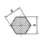 Rostfritt stål hexagon SW 7-60mm 1.4404 stav hexagon 316L hexagon stav, rostfritt stål