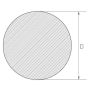 Rostfri stång 3mm-625mm 1.4404 AISI 316L Rundstav