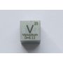 Vanadium V metallkub 10x10mm polerad 99,9% renhet kub