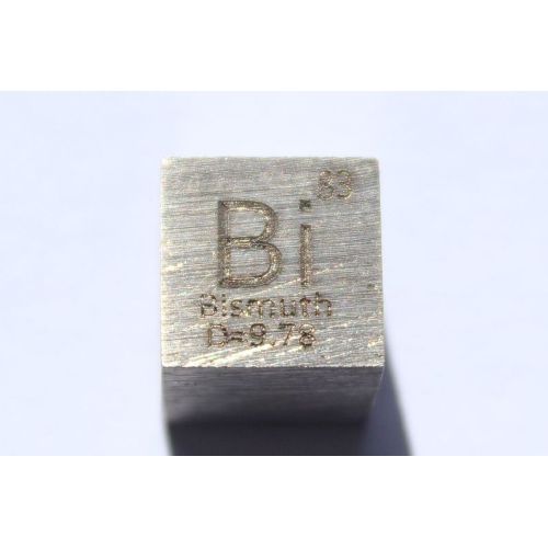 Bismutf Bi Metallkub 10x10mm polerad 99,99% renhet kub