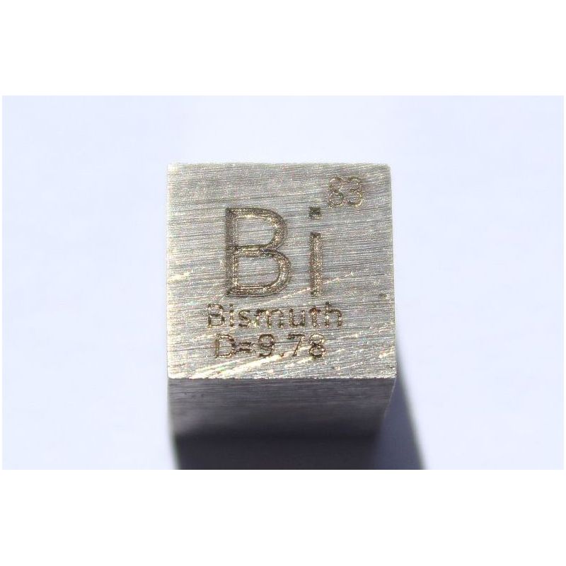 Bismutf Bi Metallkub 10x10mm polerad 99,99% renhet kub