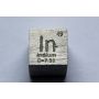Indium In metallkub 10x10mm polerad 99,995% renhet kub