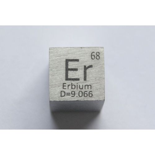 Erbium Er Metall Kub 10x10mm polerad 99,9% Renhet kub