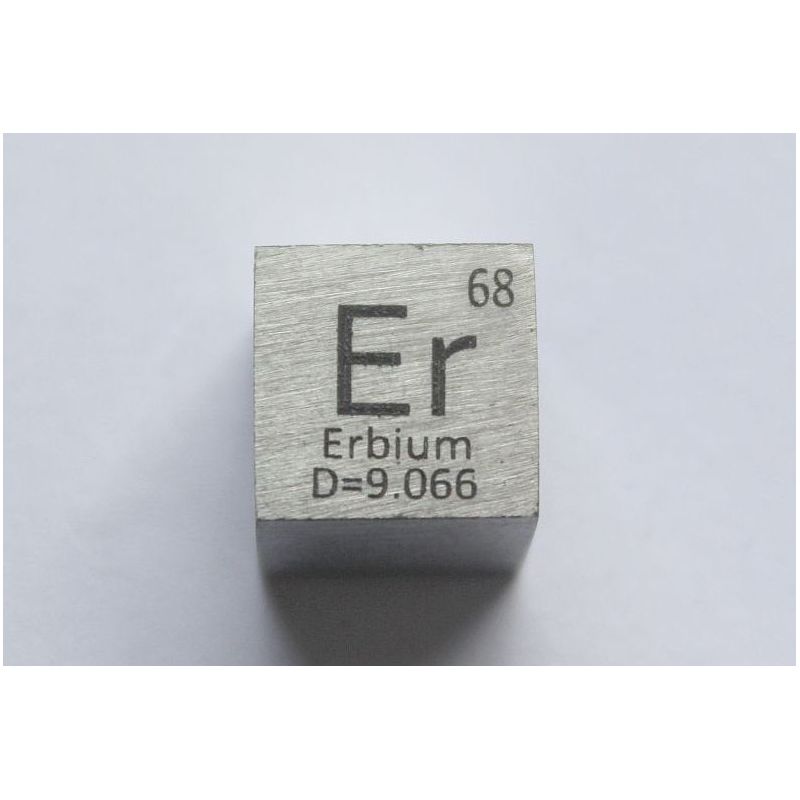 Erbium Er Metall Kub 10x10mm polerad 99,9% Renhet kub