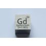 Gadolinium Gd Metallkub 10x10mm polerad 99,99% renhet kub