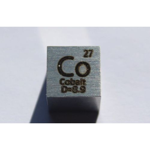 Kobolt Co Metallkub 10x10mm polerad 99,96% renhet kub