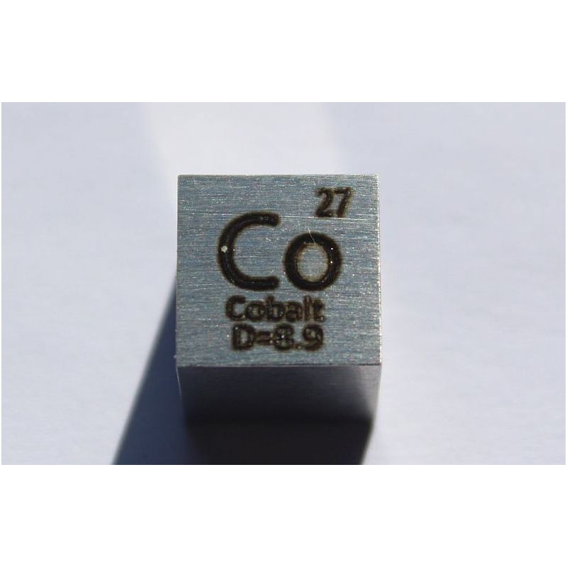 Kobolt Co Metallkub 10x10mm polerad 99,96% renhet kub