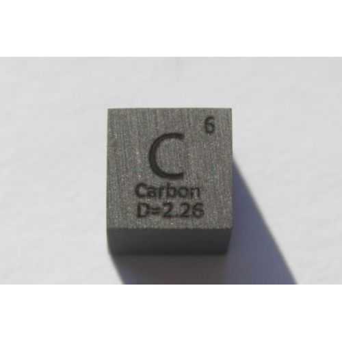 Kol C metall kub 10x10mm polerad 99,9% renhet kub