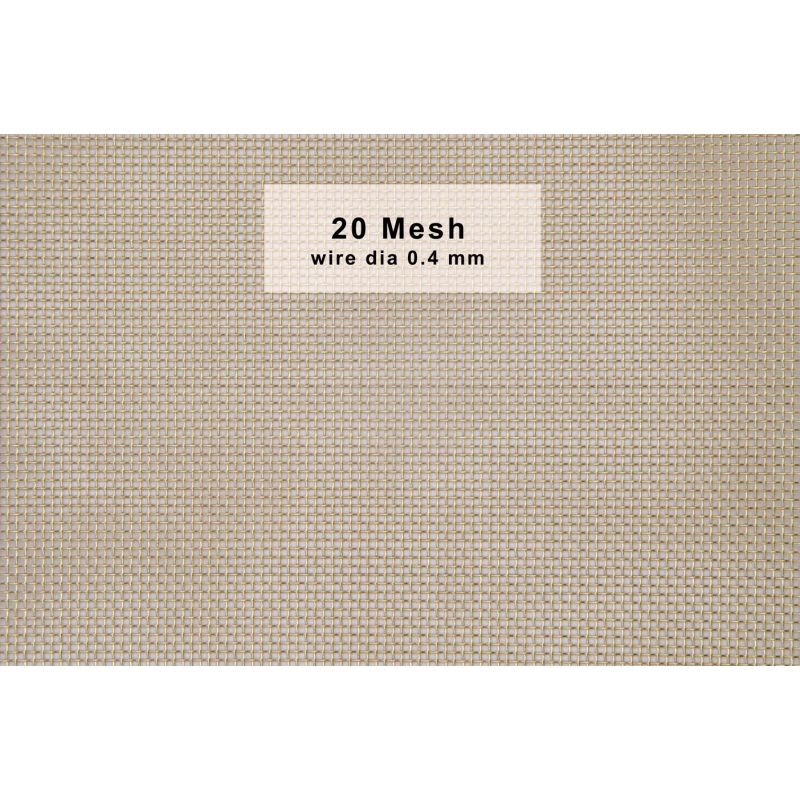 Mässingsnät 20-120 Mesh Bredd 50mm-300mm CuZn36 CW507L gallerfilter tråd