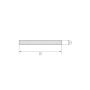 Stål Galvaniserad Plattstång 0.5x20mm-6x90mm Plåtremsa Kapning Remsa