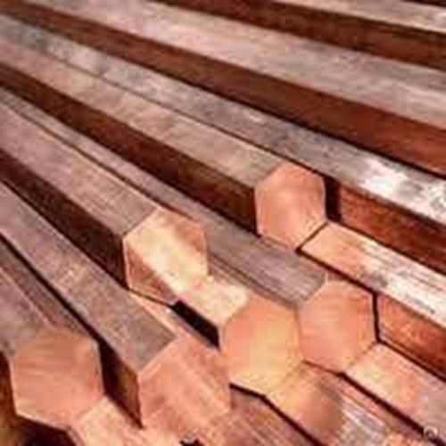 Koppar sexkant SW 17 mm - 27 mm 6 kant 2.0090 0,1-1 meter