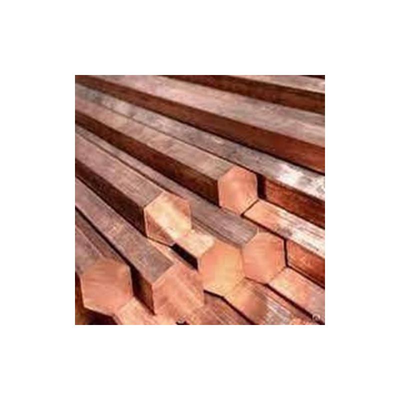 Koppar sexkant SW 17 mm - 27 mm 6 kant 2.0090 0,1-1 meter