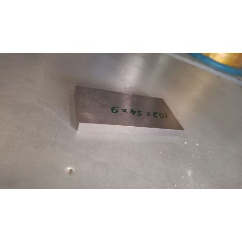 Volframplatta 99,99% 102х52х5-120х50х6mm Element 74 plattor