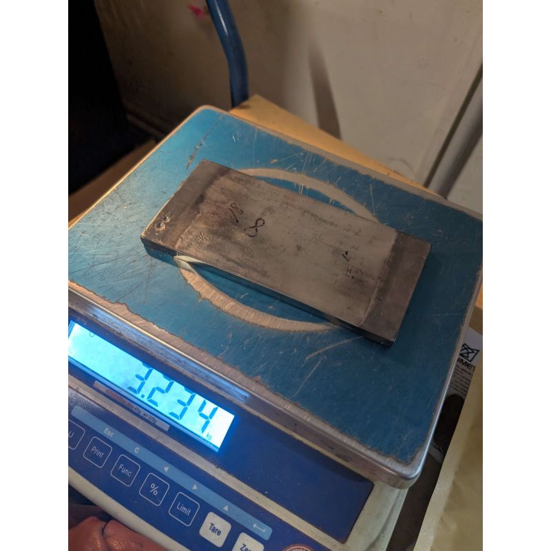 Rhenium-volframplattor 3,234 kg rhenium 96 %, volfram 3,8 %